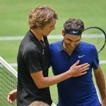 Federer congratulates Zverev after Halle win