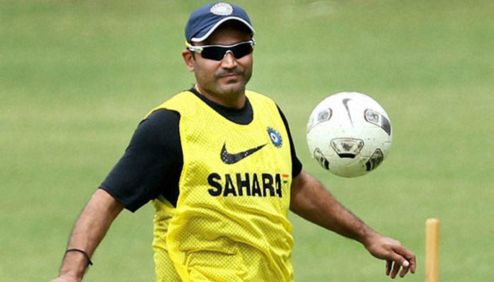 Sehwag congratulates the U-17 Indian Football Team