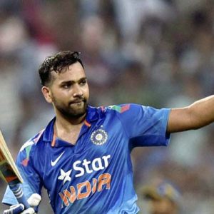 Rohit Sharma hits the ball out of the ground Source: India.com