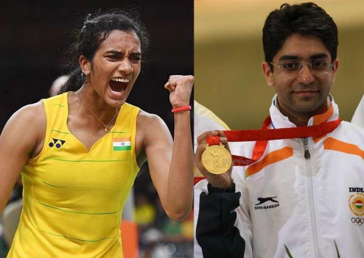 PV Sindhu and Abhinav Bindra Source: India TV