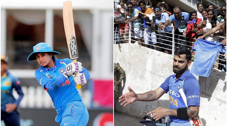 Virat Kohli makes blunder while congratulating Mithali Raj Source: Indian Express