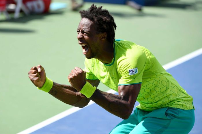 Gael Monfils saves 4 match points
