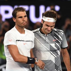 Rafael Nadal and Roger Federer