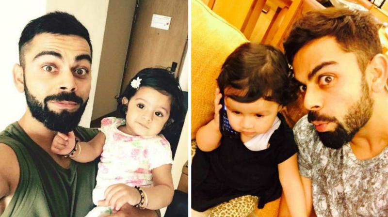 Virat Kohli and Ziva Dhoni