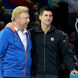 Boris Becker and Novak Djokovic