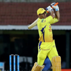 MS Dhoni at the shooting range