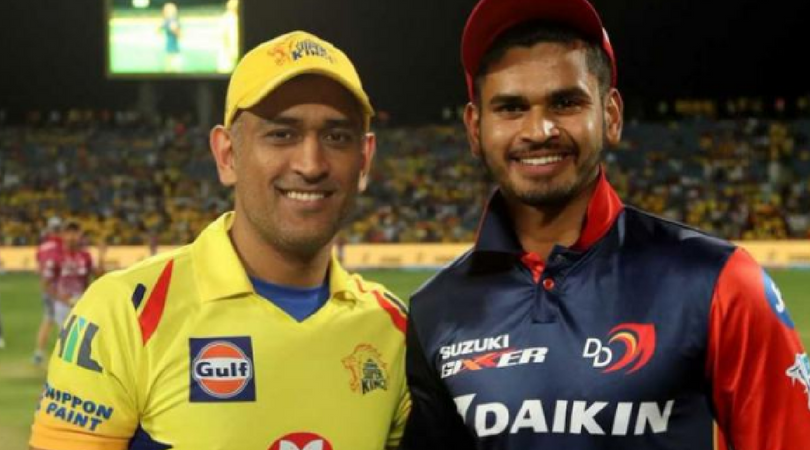 Unusual toss from Shreyas Iyer leaves Dhoni laughing