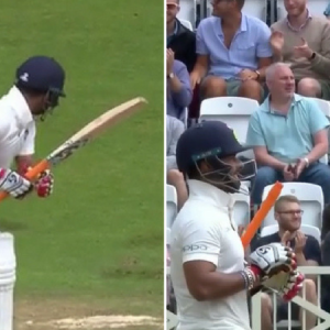 Broad gives Pant a send off