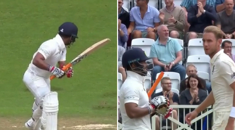 Broad gives Pant a send off