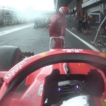 Vettel cursing his team during Spa