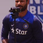 Shikhar Dhawan's fumbling catch