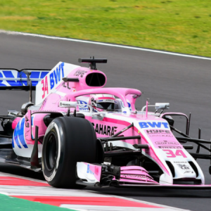 Force India social media account on Perez