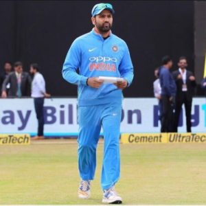 Rohit Sharma celebrates after Fakhar Zaman dismissal