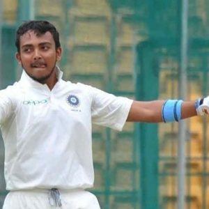 Prithvi Shaw to debut against West Indies