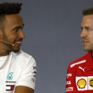 Hamilton beat Vettel in paddock