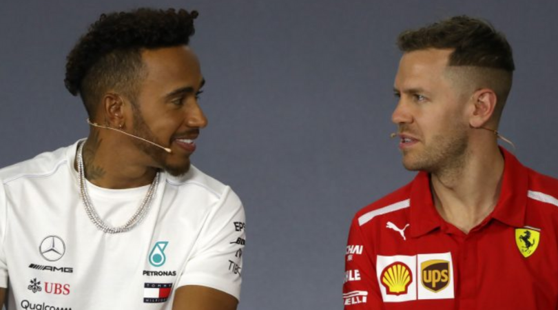 Hamilton beat Vettel in paddock