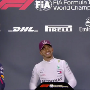 Verstappen gives journalist the finger