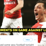 Mesut Ozil on Leicester game