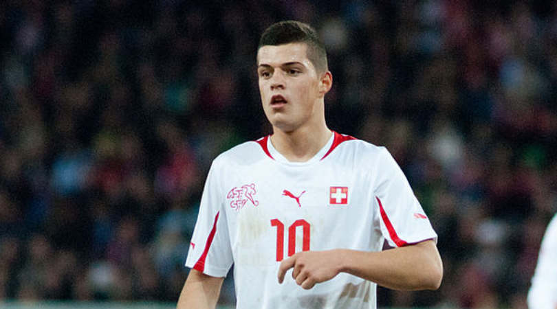 Granit Xhaka goal vs Crystal Palace