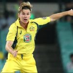 Adam Zampa applies something suspicious on the ball