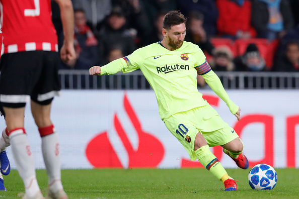 Messi goal vs PSV Eindhoven