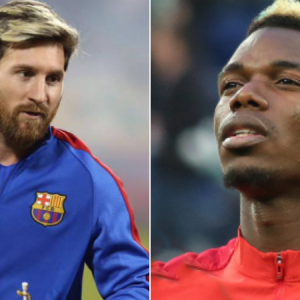 Paul Pogba and Lionel Messi
