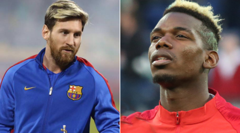 Paul Pogba and Lionel Messi