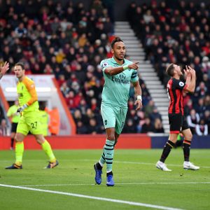 Aubameyang on playing position