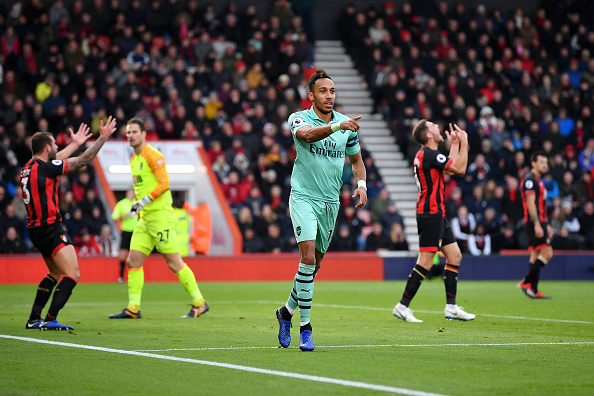 Aubameyang on playing position