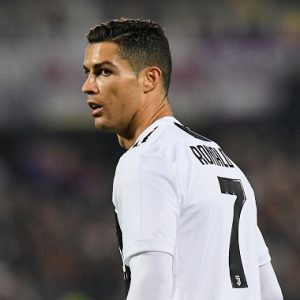 Ronaldo's shot goes for a throw-in