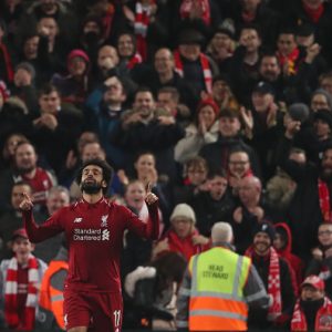 Visually-Impaired fan celebrates Salah's goal