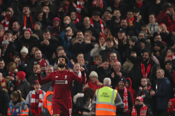 Visually-Impaired fan celebrates Salah's goal