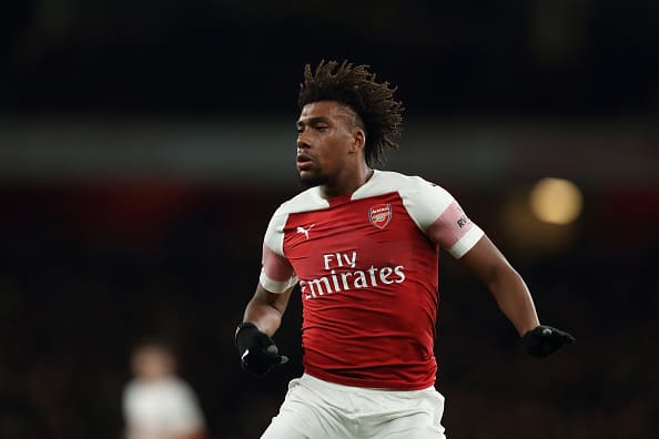 Alex Iwobi's reaction at being subbed