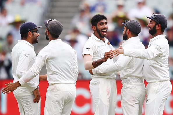 Jasprit Bumrah dismisses Shaun Marsh