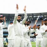 Virat Kohli celebrates Melbourne win