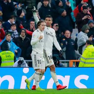 Casemiro goal vs Sevilla