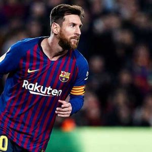 Messi's goal in training session