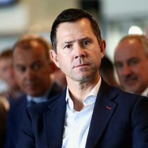 Ricky Ponting bats for Will Pucovski