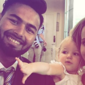 Rishabh Pant turns babysitter