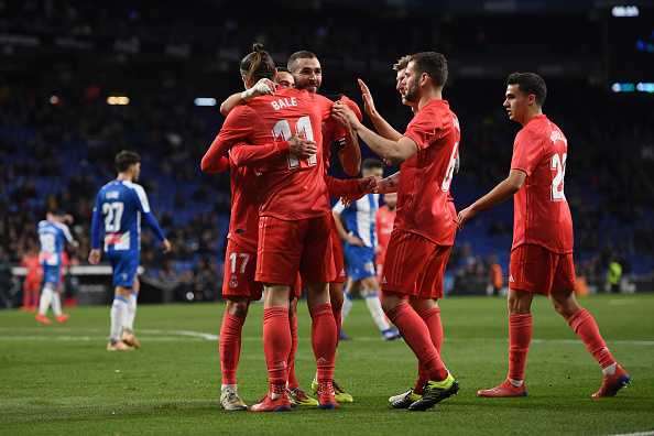 Real Madrid players were happy after being drawn against Barcelona