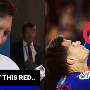 Messi gave his lucky bracelet to Coutinho