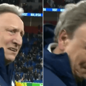 Neil Warnock in tears