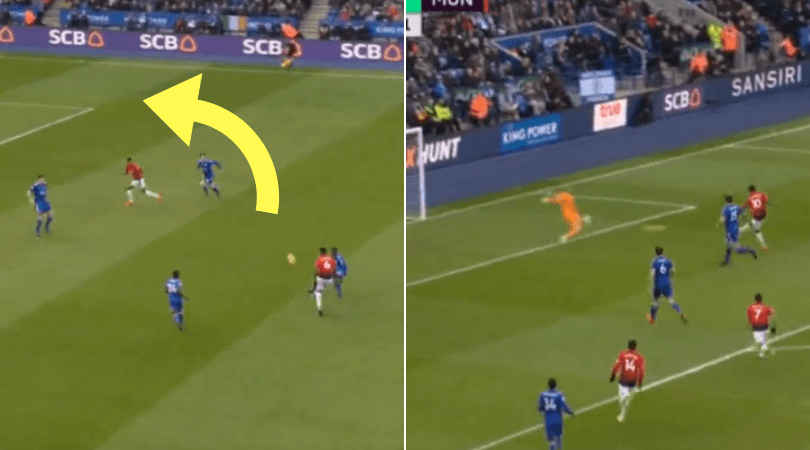 Paul Pogba assist vs Leicester