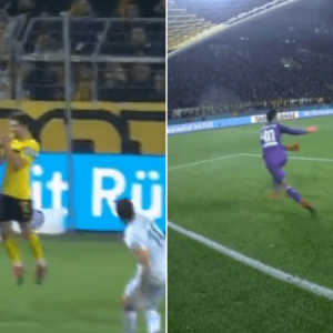 Oelschlagel's save vs Werder Bremen