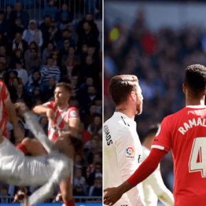 sergio ramos red card