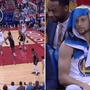 DeMarcus Cousins hilariously passes to an open Steph Curry who was on the bench