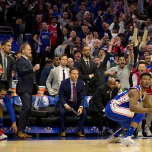 WATCH: Jimmy Butler hits game winner vs Celtics after Embiid's block on Kyrie
