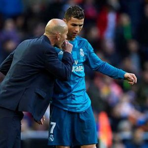 Zinedine Zidane and Cristiano Ronaldo