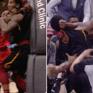 WATCH: Serge Ibaka and Marquese Chriss throw punches, massive fight between Cavs and Raptors