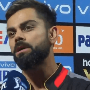 Virat Kohli reacts to Lasith Malinga's last ball no-ball